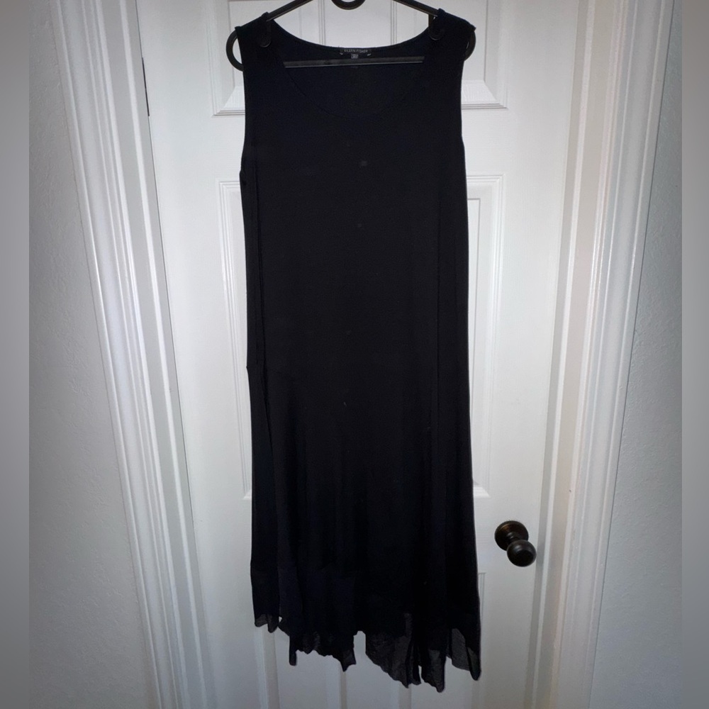 Eileen Fisher Hankerchief Hem dress. SMALL